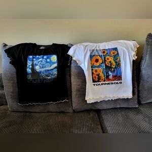 2 Womans Tops and Board shorts